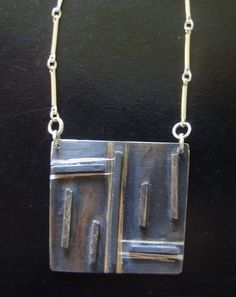 Geometric Modern Art, Cold Connections, Modern Geometric Art, Linear Pendant, Crown Jewels, Oct 11, Contemporary Jewelry, Metal Necklaces, Art Jewelry