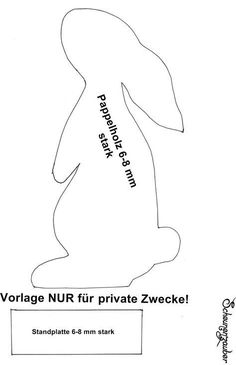 a paper cut out of a rabbit with the words voyage nurr private zewecke