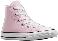 Cute Pink High-top Sneakers, Pink High-top Sneakers, Pink Converse High-top Sneakers, Pink High-top Sneakers For School, Converse High-top Pink Canvas Shoes, Trendy Pink Converse High-top Sneakers, Converse High-top Sneakers For School, Shoe Size Chart Kids, Girls High Top Sneakers