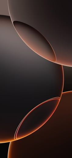 an abstract background with orange and black circles on the bottom half of the image, as well as in the middle part of the frame