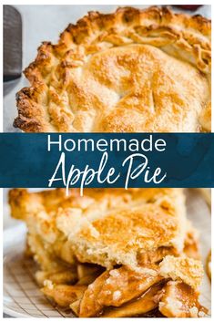 this homemade apple pie is so good it's easy to make and tastes delicious