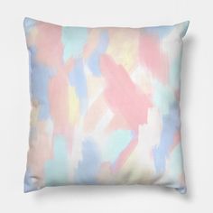 Colorful Pastel Paint Swatch -- Choose from our vast selection of throw pillows to match with your desired size to make the perfect custom pillow. Pick your favorite: Movies, TV Shows, Art, and so much more! Available in extra small, small, medium, large. For beds, couches/sofas, love seats, and chairs. Perfect for decoration. Pastel Pillow Covers, Pastel Paint Colors, Pastel Pillow, Pastel Paint, Pastel Pillows, Cute Bedroom Ideas, Paint Swatches, Sofa Pillow, Colorful Pillows