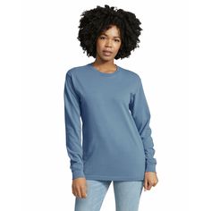 Find the Comfort Colors® Heavyweight Long Sleeve Adult Unisex T-Shirt at Michaels. Featuring a twill-taped neck and shoulders for durability and a comfy relaxed fit, this heavyweight garment-dyed long sleeve t-shirt from Comfort Colors makes a wonderful canvas for your personal touch. Featuring a twill-taped neck and shoulders for durability and a comfy relaxed fit, this heavyweight garment-dyed long sleeve t-shirt from Comfort Colors makes a wonderful canvas for your personal touch. Made with p Loose Pigments, Pretty Shirts, Comfort Color, Plaid Flannel Shirt, Woven Top, Plaid Flannel, Natural Organic, Charcoal Gray, Long Sleeve Tee