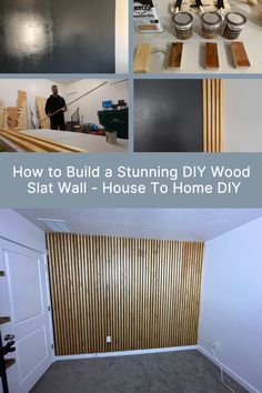 how to build a stunning diy wood slat wall - house to home diy