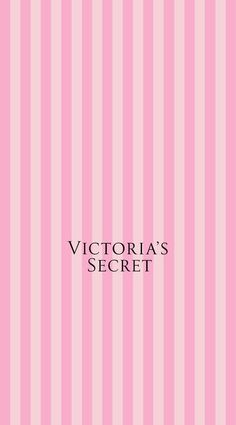 the victoria's secret book cover is pink and white stripes with black lettering on it