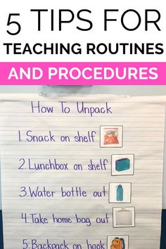 five tips for teaching routine and procedure to help students learn how to use their handwriting