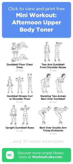 an exercise poster with the instructions for how to work out