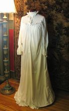 Beautiful Long Victorian Nightgown, Lavished with Lace! White Linens, Vintage Nightgown, Victorian Clothing, Butterfly Sleeve, White Gowns, Night Out Dress