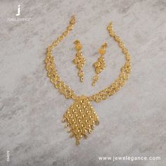 22k Fancy Necklace Set (33.44 gms) - Fancy Jewellery for Women by Jewelegance (JGS-2208-06829). Jewelegance is BIS Certified Gold and Diamond Jewellery Store. #myjewelegance #necklaceset #plaingold #traditionaljewellery #jewellerycollection Plain Gold Ring, Real Diamond Rings, Diamond Jewelry Store, Fancy Necklace, Jewellery For Women, Authentic Jewelry, Gold Necklace Set, Jewellery Store, Fancy Jewellery