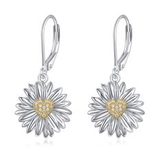 PRICES MAY VARY. ❤The daisy flower earrings stands for luckiness and happiness, will bring good luck to owner. YFN place all best wishes on this daisy earring, hope every customer has a happiness life and luckiness always care for you ❤Material❤: Daisy Earrings Made of 925 sterling silver. Hypoallergenic, nickel-free, lead-free, cadmium-free and does not contain any allergic material. ❤Daisy Flower Earrings Size❤: 30*13.9mm/1.18*0.54 Inch. ❤A surprise for wife, girlfriend, best friend, daughter, Flower Charm Earrings For Mother's Day Anniversary, Flower Charm Earrings For Anniversary On Mother's Day, Flower Charm Earrings For Anniversary And Mother's Day, Mother's Day Sterling Silver Flower Earrings, Nickel Free Flower Shaped Earrings For Mother's Day, Cute Flower Earrings For Mother's Day Gift, Flower-shaped Nickel-free Earrings For Mother's Day, Nickel-free Flower-shaped Earrings For Mother's Day, Mother's Day Nickel-free Flower Earrings