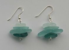 Sea glass earrings with sterling silver 925.  Sea glass is from Scandinavia, found from the shores of Finnish Gulf. Seaglass Earings, Seaglass Jewellery, October Jewelry, Sea Glass Diy, Glass Diy, Glass Jewellery, Sea Glass Crafts, Sea Glass Earrings, St Croix