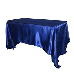 a blue table cloth on a white background