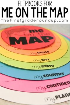 the map is on top of four coasters with text overlay that reads flipbooks for me on the map