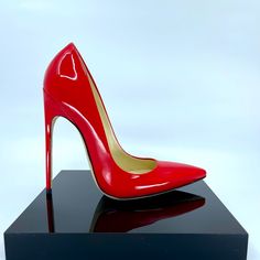 Luxury Red Patent Leather Heels, Red Patent Leather Luxury Heels, Modern Red Heels With 4-inch Heel, Brian Atwood Heels, Brian Atwood Shoes, Platform Pumps Heels, Lucite Heels, Black Leather Pumps, Red Pumps