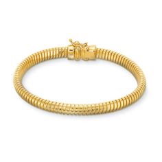 This sleek Snake Chain Bracelet features a continuous strand of 14K yellow gold. Ideal for wearing alone or layering with other bracelets, this stylish snake chain makes a statement. The bracelet measures 7 inches in length. Classic Snake Chain Bracelet For Formal Occasions, Classic Gold Jubilee Bracelet With Snake Chain, Elegant Gold Snake Chain Bracelet, Formal Snake Chain Bracelet, Elegant Gold Snake Chain Bracelet For Formal Occasions, Timeless Flexible Yellow Gold Bracelet, Elegant Formal Gold Snake Chain Bracelet, Gold Flexible Snake Chain Bracelet, Modern Gold Bracelet In Snake Chain Style