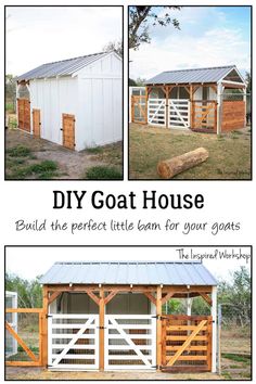 the diy goat house is an easy and cheap way to build your own barn