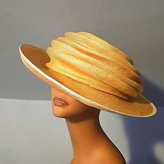 New Saks Fifth Avenue (Gabriela Ligenz Original) Designer Straw Hat, Made In England Nwot Hat Making, Straw Hat, Saks Fifth Avenue, Straw, England, The Originals, Hats