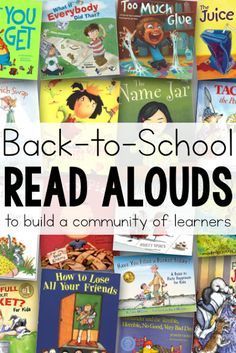 the back to school read alouds are great for children and adults alike with many different books