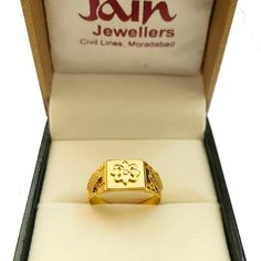 "Please contact us for any discounts or offers that are available on this item. We take absolute care of precious jewels are packed well so that there is no damage to the product. Your item will arrive in an elegant box, ideal for gifting to someone special. The weight of this ring in 18KT Solid Gold :- 4.640 Grams Approximately. The Weight might vary as per the gold purity. Please feel free to drop us a message regarding any query. Handling Time: We take handling time of 10 Business Days from t Traditional Hallmarked Signet Ring As Gift, Traditional 14k Gold Engraved Ring Gift, Traditional 14k Gold Engraved Ring, Traditional Yellow Gold Signet Ring For Gift, Traditional Yellow Gold Signet Ring As Gift, Checkered Wedding, Valentine Gift For Him, Signet Ring For Men, Valentines Gifts For Him