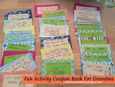 the fun activity coup book for grandma is to teach children how to write letters and numbers