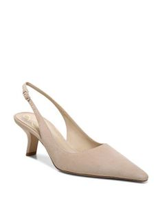 Sam Edelman Women's Bianka Slingback Kitten Heels Slingback Kitten Heels, Kitten Heel Shoes, Heels Online, Sam Edelman, Cappuccino, Kitten Heels, Shoes Heels, Kittens, Pick Up