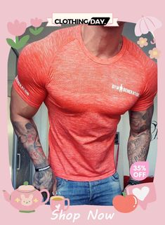 Men Sporty Short Sleeve Round Neck Quick Dry Bodycon T-shirt Gym T Shirt, Bodybuilding T Shirts, Compression Top, Compression T Shirt, Crossfit Gym, Sporty Shorts, Running Fitness, Golf Fashion, Soccer Jerseys