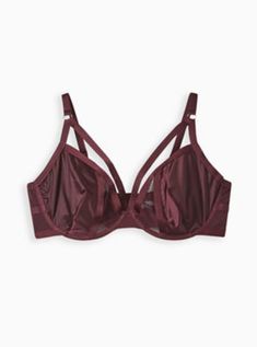 FIT Underwire cups. Plunge silhouette. . MATERIALS + CARE Satin fabric. . 81% nylon, 19% spandex. Machine wash cold. Line dry. . Imported. DETAILS Adjustable straps. Back closure. . The best plus size women's Strappy Plunge Bra - Satin Wine Intimates in winetasting made of satin. Torrid is your destination for cozy fall and winter clothes to keep you warm and comfortable. Plunge Bra, Matches Fashion, Cozy Fall, Satin Fabric, String Bikinis, Bralette, Worth Reading, Winter Outfits, Satin