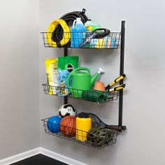 wall mount wire basket organizer Large Basket Wall, Wall Storage Baskets, Basket System, Kayak Storage Garage, Tiered Basket, Pantry Utility, Large Wire Basket, Black Wire Basket, Wall Storage Systems