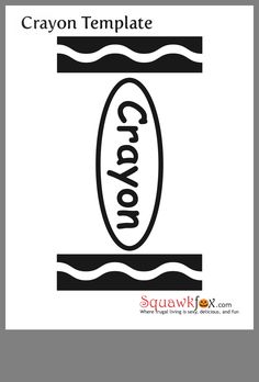 the crayon template is shown with an image of a surfboard on it