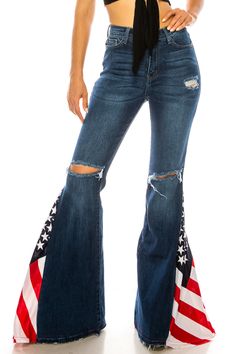 FLAG FLARE PANTS – Trailsclothing.com Striped Flare Pants, Casual Country Outfits, Southern Outfits, Fest Outfits, Country Style Outfits, Western Wear Outfits, Cute Country Outfits, Country Girls Outfits, Western Style Outfits