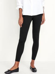 includes 3 pairs of leggings in a different color or print perfect for layering elasticized waistband online exclusive sits at belly button fitted hip and thigh skinny leg hits at ankle 27" regular inseam 25 1/2" petite inseam 31 1/2" tall inseam models wear sizes s (4), l (12), and xl (18) Petite Size, High Waisted Leggings, Belly Button, Toddler Boys, Old Navy, Layering, High Waisted, Leggings, Models