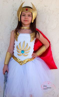 She Ra Costume, Top Craft, Tutu Dress Costumes, Beautiful Cosplay, Fancy Dress Halloween Costumes, Foam Paint, White Crochet Top, Craft Foam, Ballet Clothes