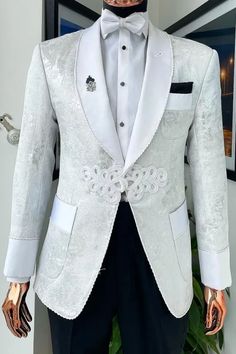 Booth Chic Slivery Shawl Lapel Two Pieces Wedding Suits Silver Shawl, Wedding Suit Styles, Grey Jumper, Prom Suits, Tuxedo Wedding, Blazer Designs, Tuxedo For Men, Hrithik Roshan, Men Clothes