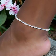 Crystal Anklet-wedding Jewelry-bridal Jewelry, Body Jewelry, Ankle Bracelet Made With Fine Swarovski Crystals FREE SHIPPING US, - Etsy Elegant Silver Anklets With Bling, Wedding Anklets With Rhinestones And Crystal, Elegant Silver Bling Anklets, Elegant Wedding Anklets With Rhinestones, Adjustable Silver Bridal Accessories For Bridal Shower, Adjustable Crystal Anklets For Wedding, Elegant Crystal Anklets With Adjustable Fit, Adjustable Crystal Anklets In Elegant Style, Elegant Crystal Anklets For Wedding