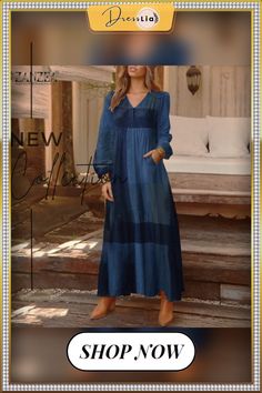 Zanzea Women Long Sleeve V-neck Printed Kaftan Puff Sleeve Casual Loose Long Maxi Dresses Plus Size Fall Season V-neck Patchwork Maxi Dress, Maxi Dresses Plus Size, Printed Kaftan, Long Maxi Dresses, Dresses Plus Size, Plus Size Maxi Dresses, Long Maxi, Long Maxi Dress, Wine Red