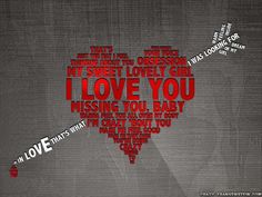 a heart shaped word that says i love you and it is made up of words