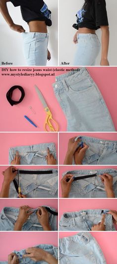 how to make a pair of jeans with zippers and pockets - step by step instructions