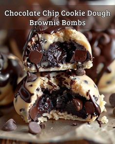 Chocolate Chip Cookie Dough Brownies, Cookie Dough Brownies, Perfect Chocolate Chip Cookies, Brownie Ingredients, Easy Snack Recipes, Delicious Snacks Recipes, Fudgy Brownies