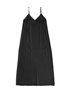 V-neck midi dress with adjustable spaghetti straps in soft and slightly stretchy fabric. 60% Cupro, 32% Viscose, 8% Spandex. Dry Clean Made with love in a Fair Trade Certified™ facility in Hong Kong. V Neck Midi Dress, Modern Urban, How To Make Clothes, End Of Season Sale, Mid Dresses, Fine Arts, Dresses Xs, Fair Trade, Sustainable Fashion