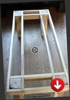 the video is showing how to build a bed frame