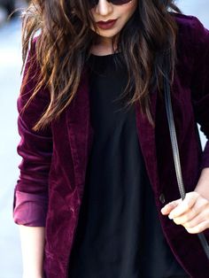 Velvet Blazer Outfit, Purple Blazer, Deep Winter, Rock Chic, Velvet Blazer, Summer Chic, Fancy Pants, Blazer Outfits, Stay Cool