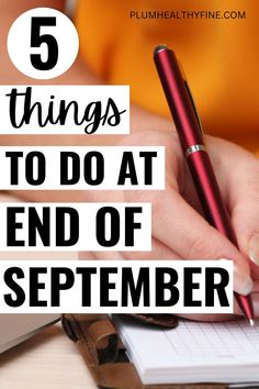 5 things to do at end of September Month Checklist, End Of Month, End Of November, Month End, New Year New Me, Tough Love, Magic Book, New Month