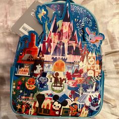 Never Used With Tags Winnie The Pooh Pumpkin, Danielle Nicole Disney, Mickey Mouse Backpack, Loungefly Backpack, Enchanted Tiki Room, Disney Artists, Disney Bags, Steamboat Willie, Disney Dogs