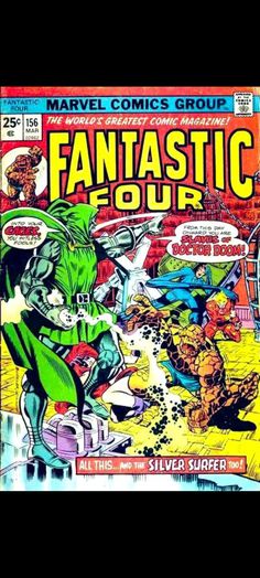 an old comic book cover for fantastic comics