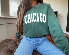 Comfort Colors Chicago Sweatshirt University of Chicago, State Sweatshirt, Illinois Sweatshirt, Chicago State Sweatshirt, Chicago Shirts - Etsy Casual Soft-washed Cotton Sweater, Casual Crew Neck Soft-washed Sweater, Green Washed Long Sleeve Sweatshirt, Green Washed Cotton Sweatshirt, Casual Soft-washed Sweatshirt For College, Trendy Soft-washed Cotton Sweatshirt, Casual Soft-washed Crew Neck Sweatshirt, Casual Soft-washed Sweater For Streetwear, Casual Soft-washed Cotton Sweatshirt