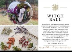 Witch Balls Diy Yule, Witch Balls Diy, Magical Crafting, Spiritual Topics, Yule Ornaments, Winter Solstice Celebration, Bohemian Crafts