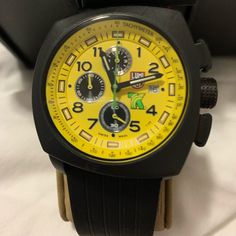 New Luminox Watch A1105 Series Tony Kanaan Luminox Watches, Yellow Black, Accessories Watches, Mens Accessories, Man Shop, Yellow, Black, Color