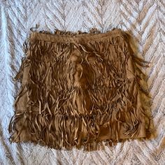 Brown Suede Nasty Gal Icon Fringe Mini Skirt. Whipstitch Detail At Waist, 4 Layers Of Fringe. 17” In Length. Brown Fringe Mini Skirt, Fringe Mini Skirt, Army Green Skirt, Chain Skirt, Check Mini Skirt, Silver Skirt, Satin Mini Skirt, Fur Jackets, Distressed Denim Skirt