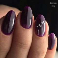 Nails Design With Rhinestones, Fancy Nails, Manicure E Pedicure, Purple Nails, Trendy Nails, Nail Art Design