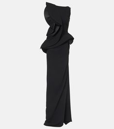 Fateful ruffled gown in black - Maticevski | Mytheresa Ruffled Gown, Color Names, Designing Women, Clothing And Shoes, Color Design, Dress Outfits, Shop Now, Maxi Dress, Silk